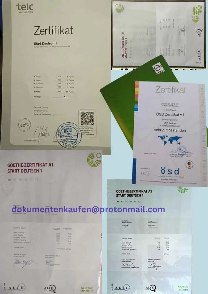 A1 Deutsch Zertifikat Kaufen